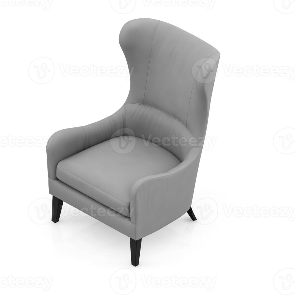 Isometric Armchair Isolated 3D render png