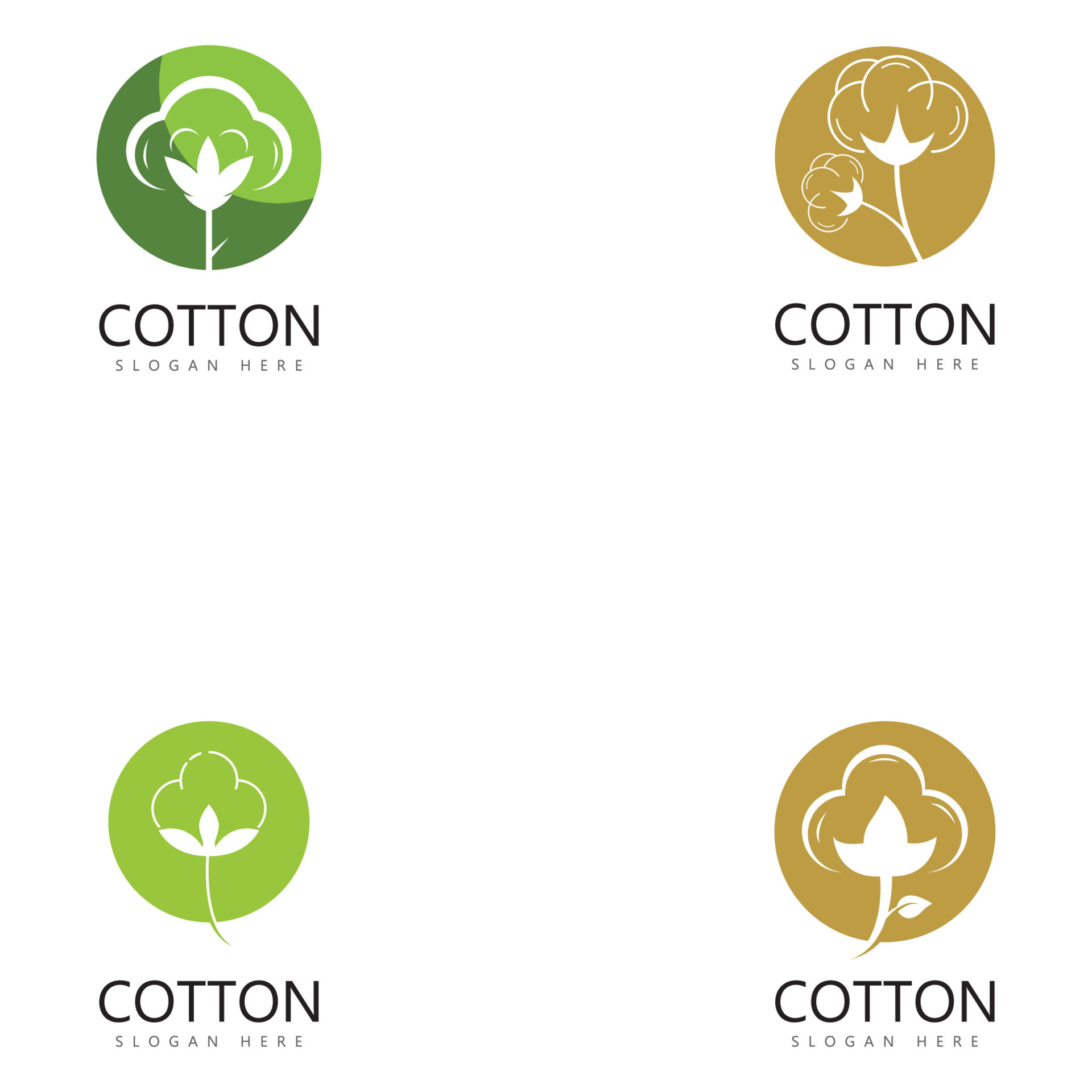 cotton flower vector icon logo design 14027472 Vector Art at Vecteezy