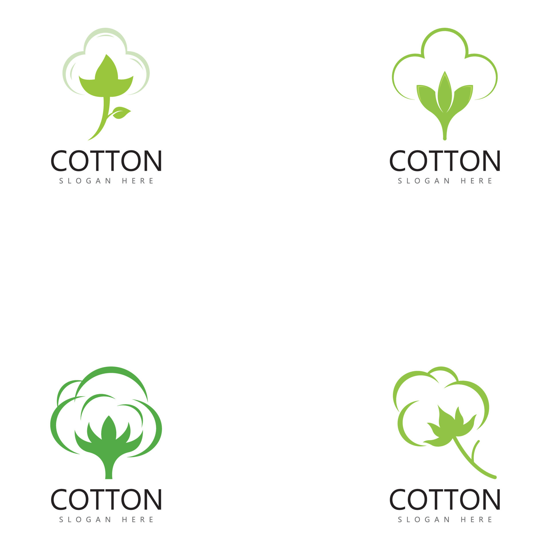 cotton flower vector icon logo design 14027477 Vector Art at Vecteezy