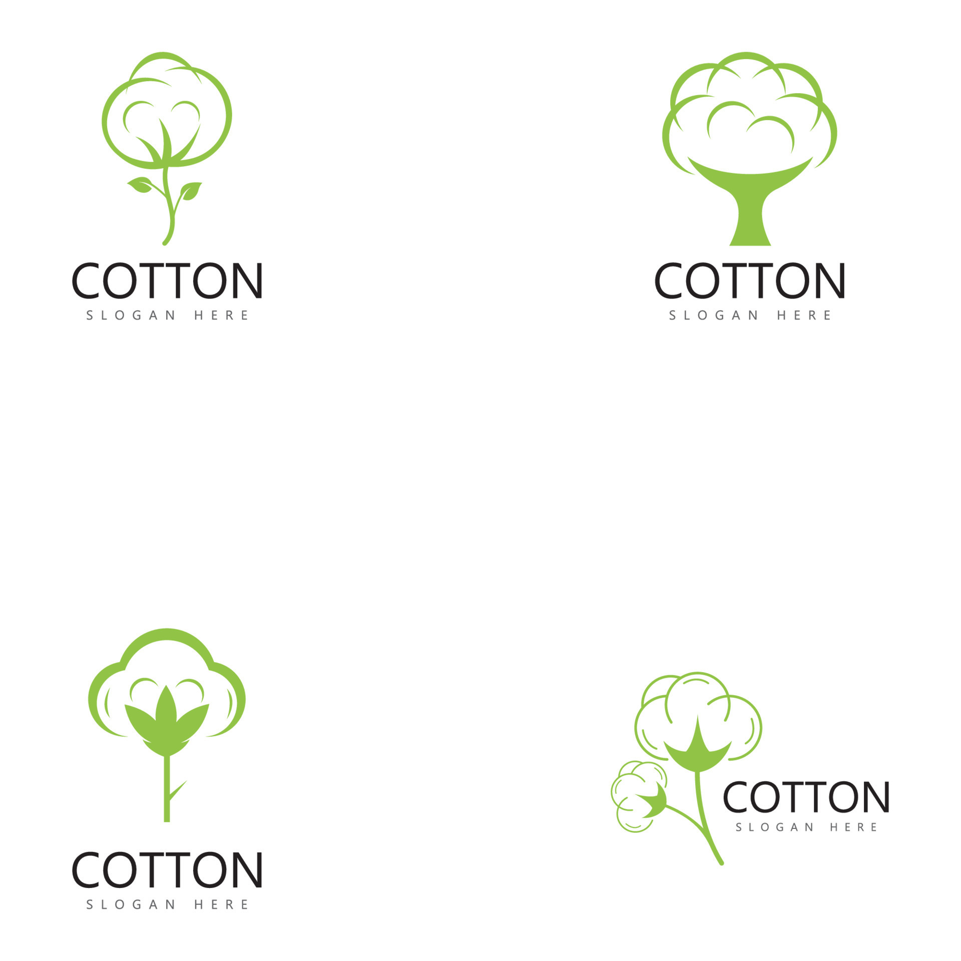 cotton flower vector icon logo design 14027481 Vector Art at Vecteezy