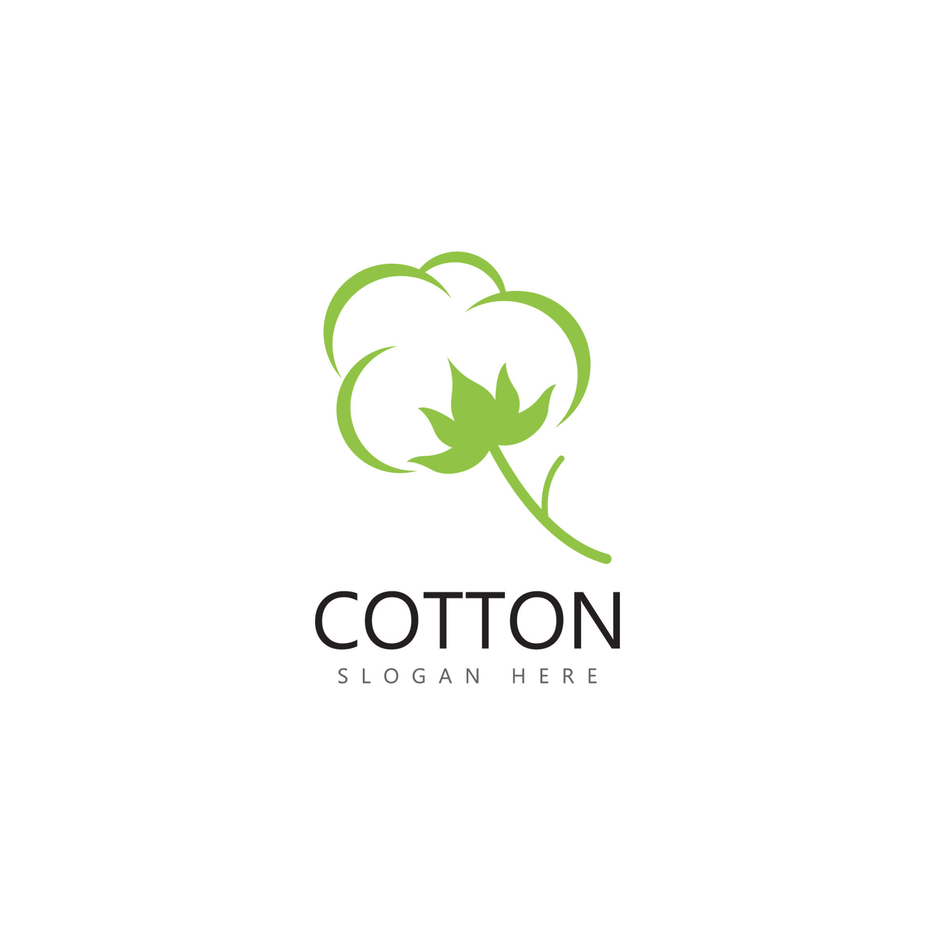 cotton flower vector icon logo design 14027485 Vector Art at Vecteezy