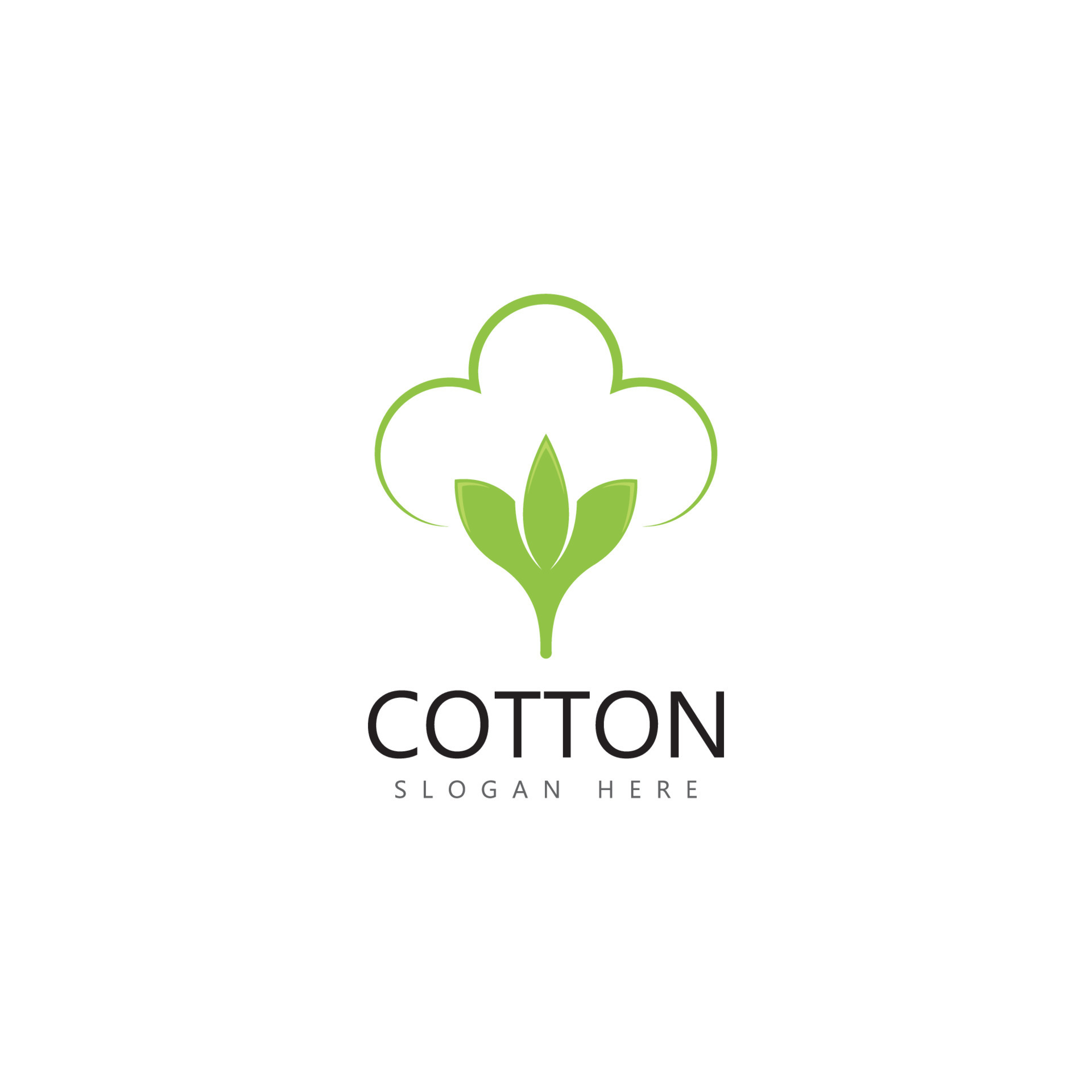 cotton flower vector icon logo design 14027486 Vector Art at Vecteezy