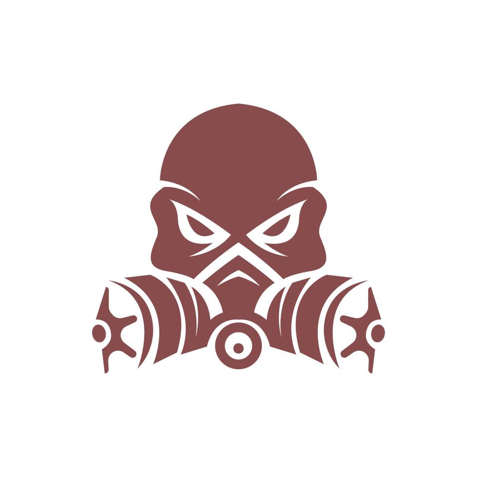 Gas mask icon logo design vector