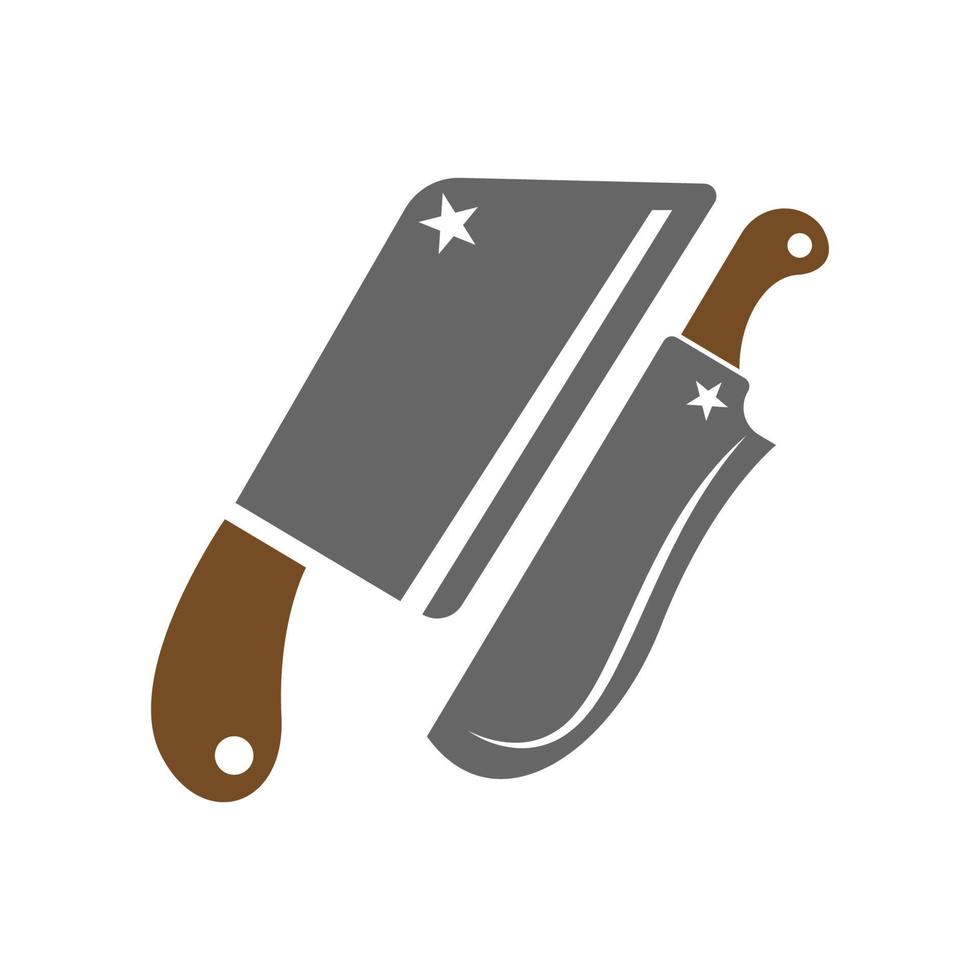 Knife icon logo design illustration vector