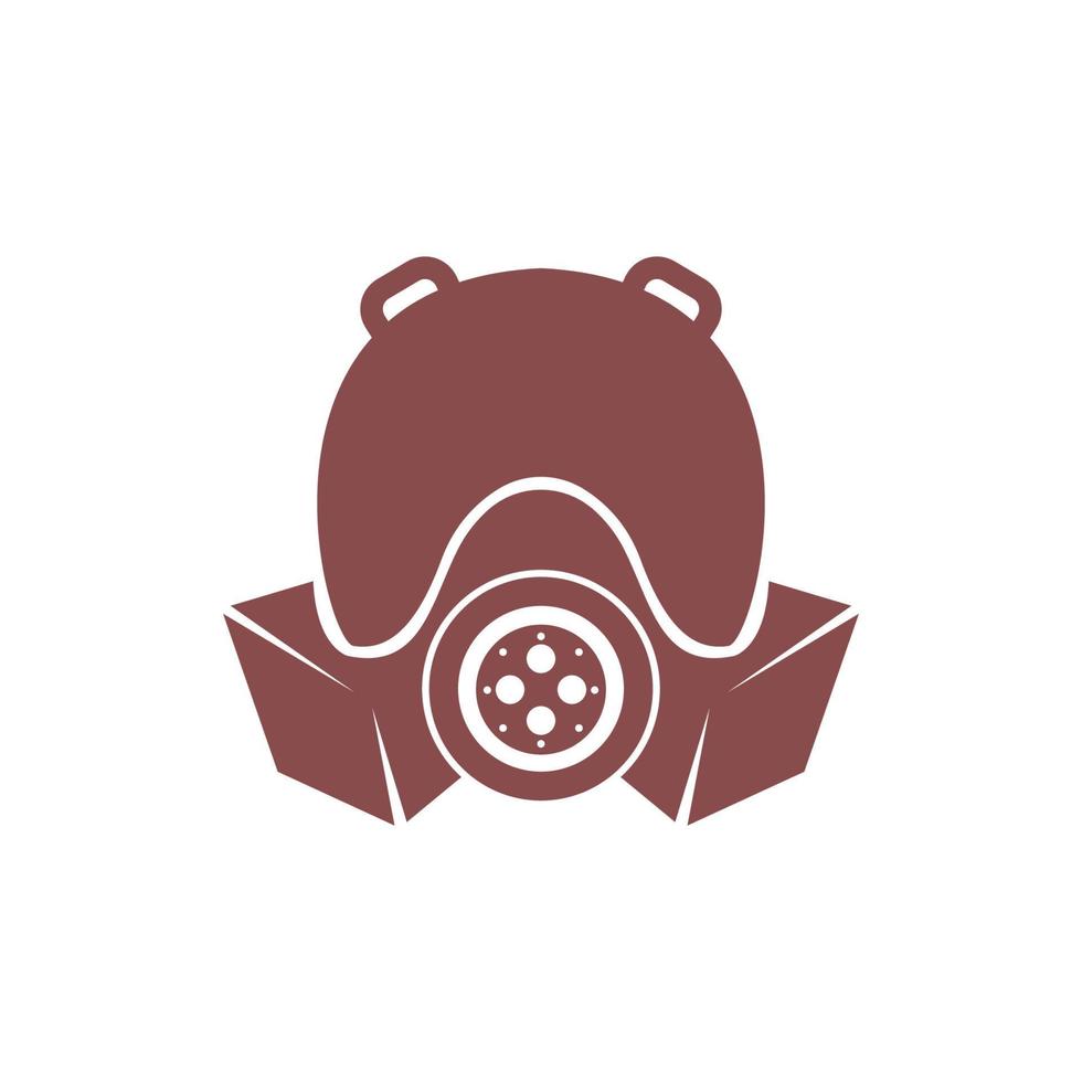 Gas mask icon logo design vector