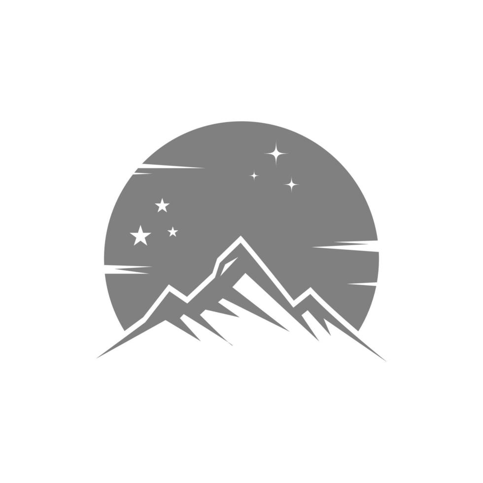 Moon logo icon design vector