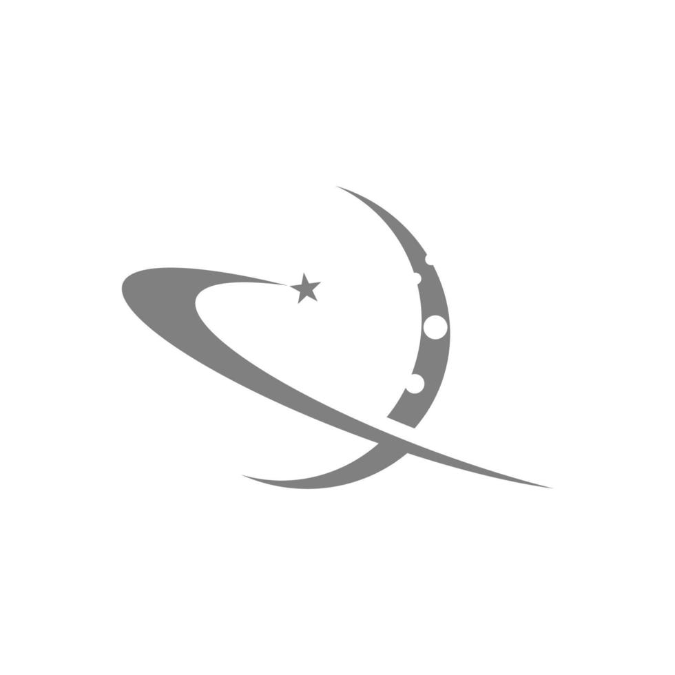 Moon logo icon design vector