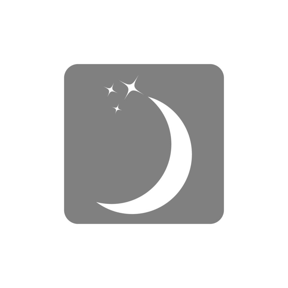 Moon logo icon design vector