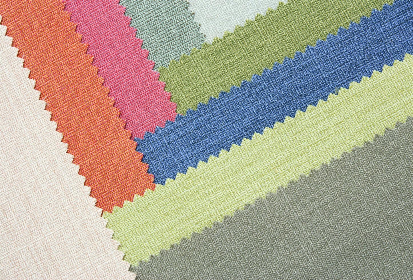 Multi color fabric texture samples photo
