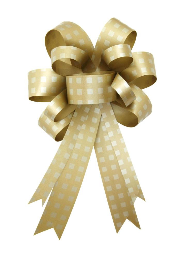 gift ribbon and bow Isolated on white background photo