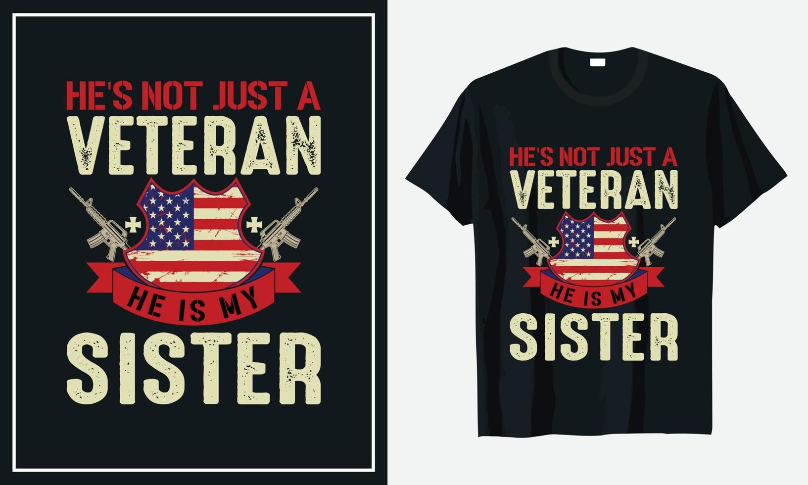 veterano del diseño de la camiseta del ejército de los estados unidos vector