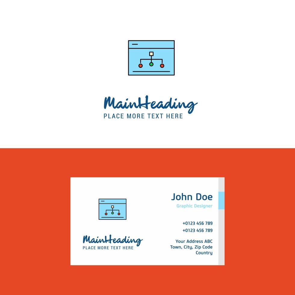 Flat Networking Logo and Visiting Card Template Busienss Concept Logo Design vector