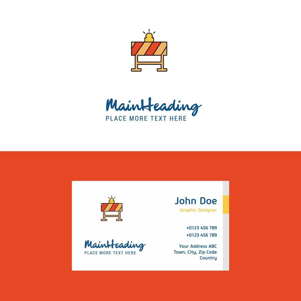 Flat Labour board Logo and Visiting Card Template Busienss Concept Logo Design vector