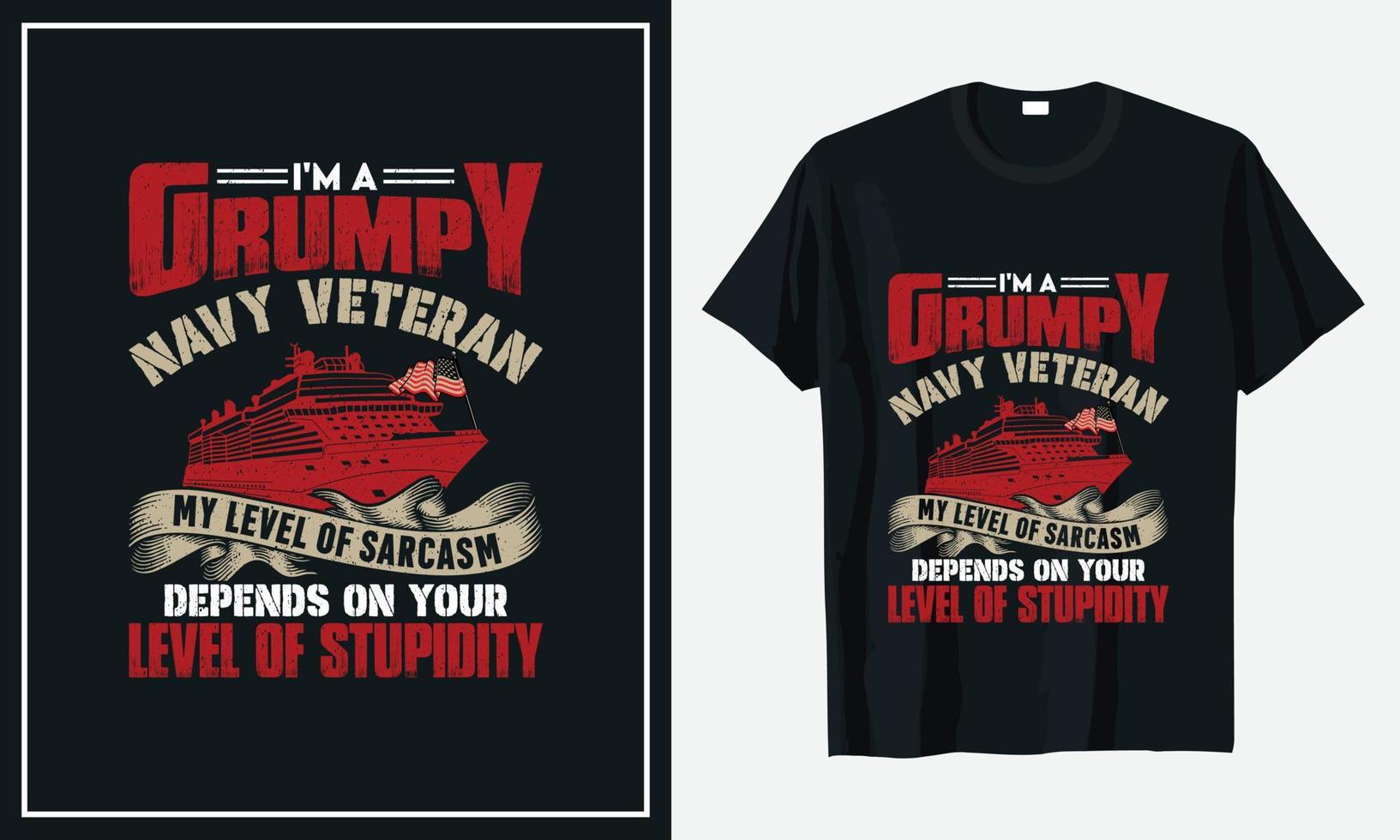 veterano del diseño de la camiseta del ejército de los estados unidos vector