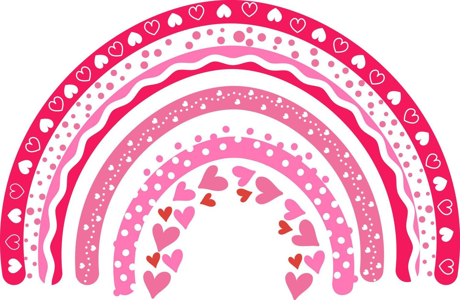 Rainbow Valentines Clipart. Love Rainbow 14028178 Vector Art at Vecteezy