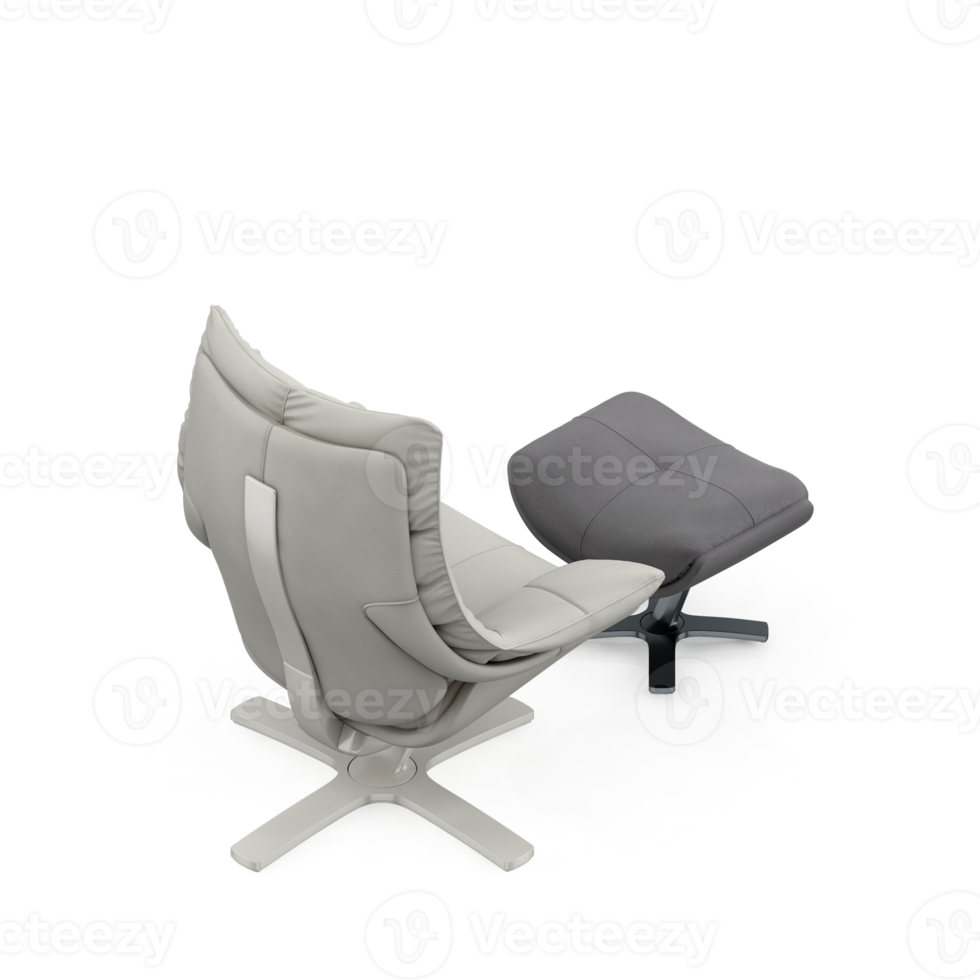 Isometric Chair 3D isolated rendering png