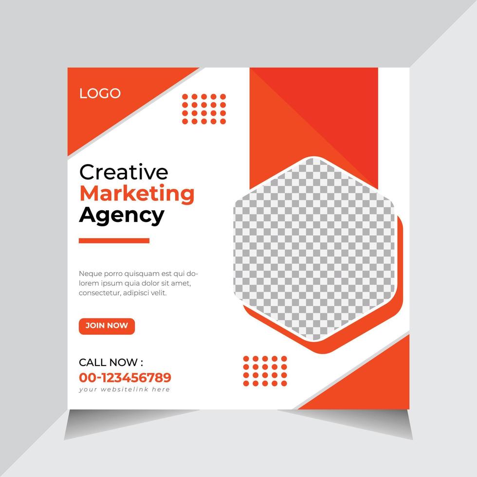 Abstract Social Media Banner Design, Business Social Media Post Template For Digital Marketing, Free Vector