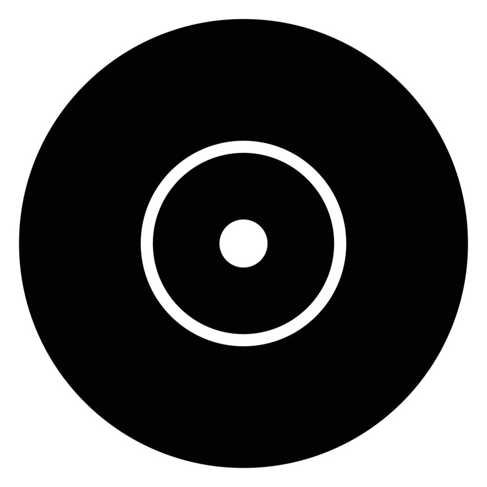 icono de disco vector