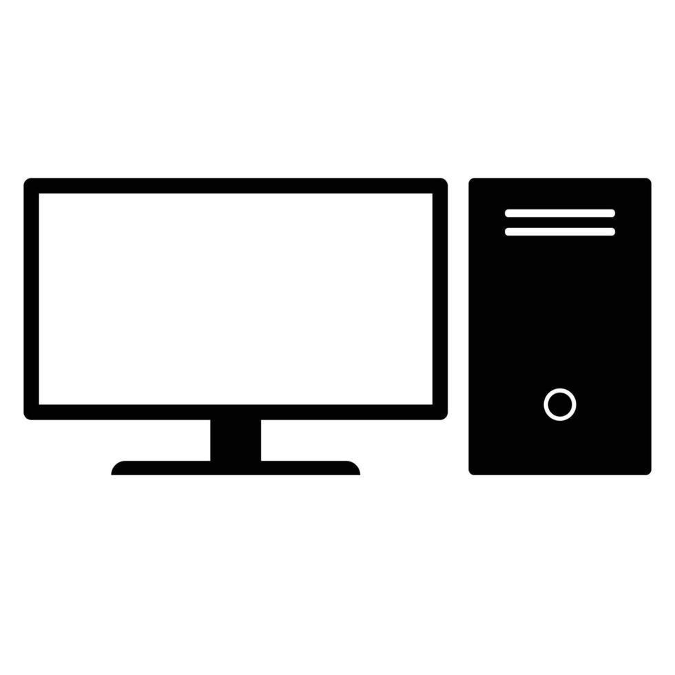 icon of computer vector