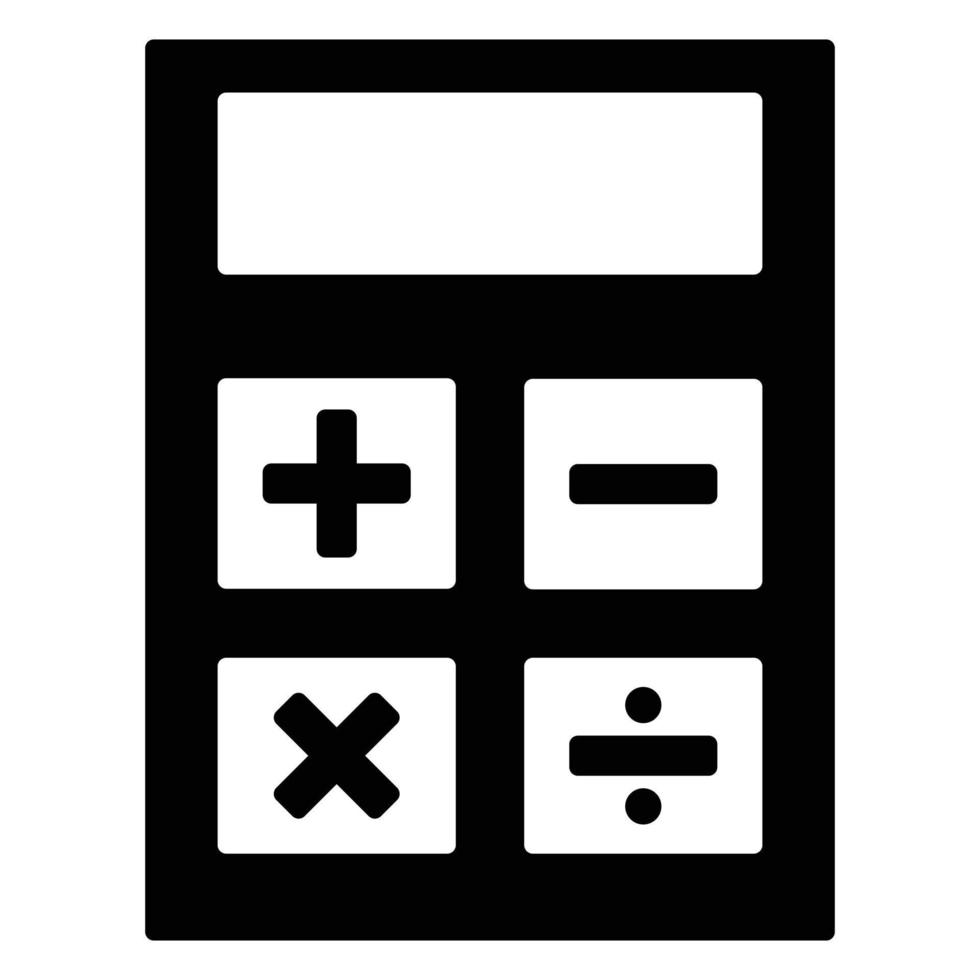 icono de calculadora vector