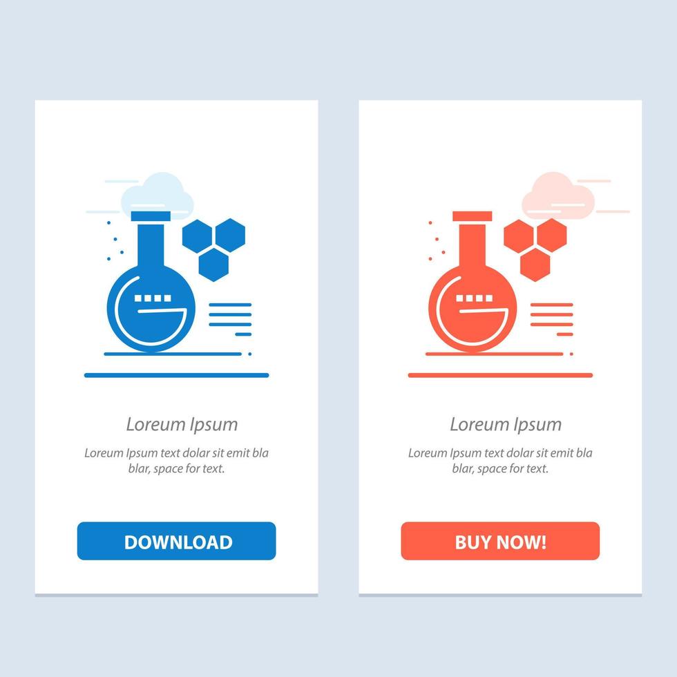 Chemistry Lab Chemistry Lab Education  Blue and Red Download and Buy Now web Widget Card Template vector