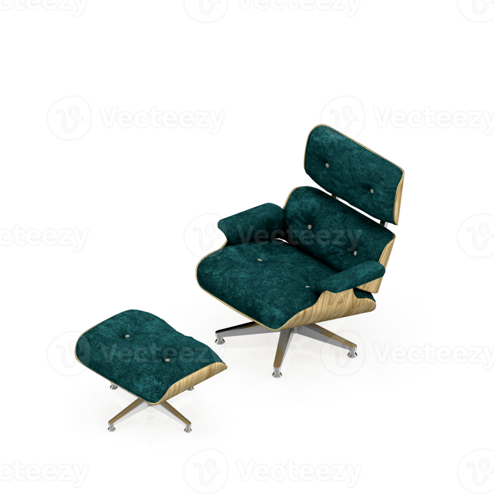 Isometric Armchair Isolated 3D render png