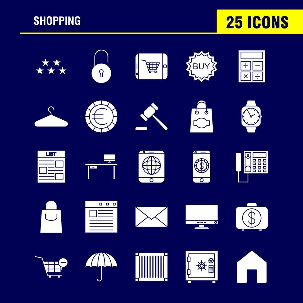 Shopping Solid Glyph Icon for Web Print and Mobile UXUI Kit Such as Christmas Party Star Winter Unlocked Lock Secure Security Pictogram Pack Vector