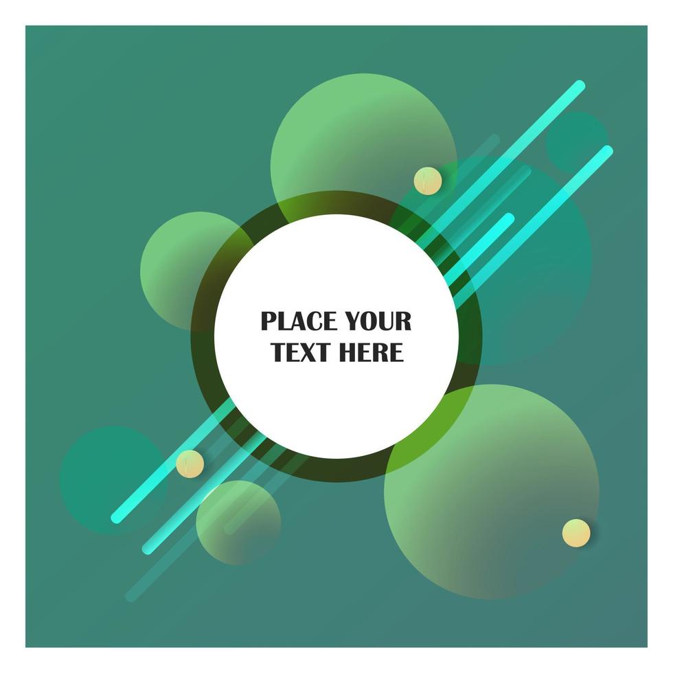 Abstract line background with green background vector