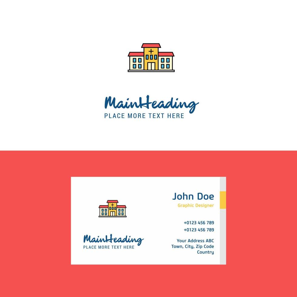 Flat Hospital Logo and Visiting Card Template Busienss Concept Logo Design vector