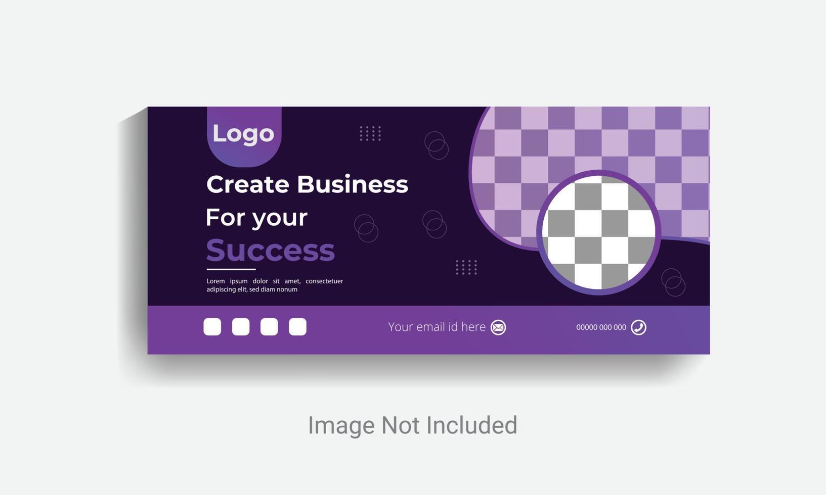 Banner template social media ads cover vector web banner layout.