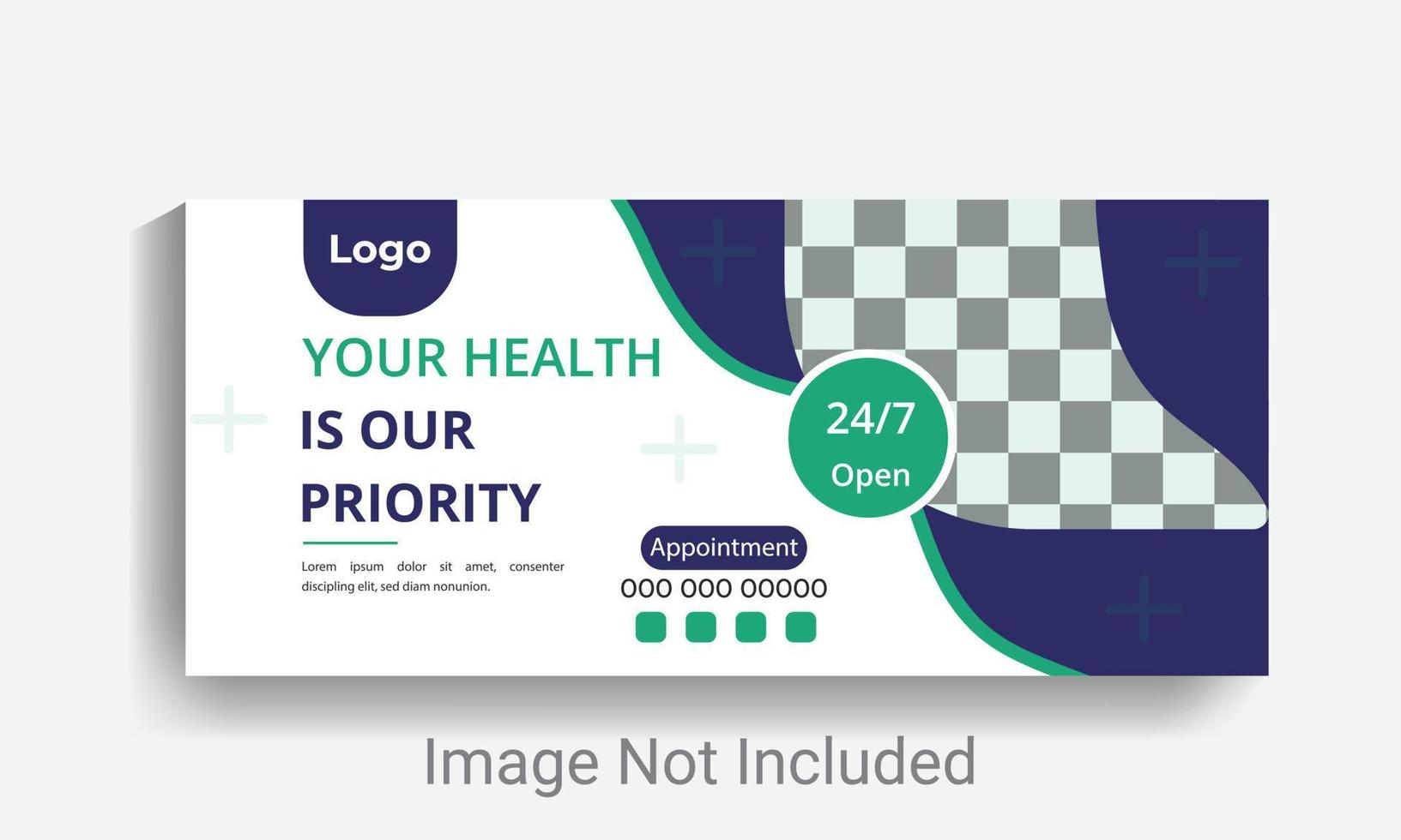 Banner template social media ads cover vector web banner layout.
