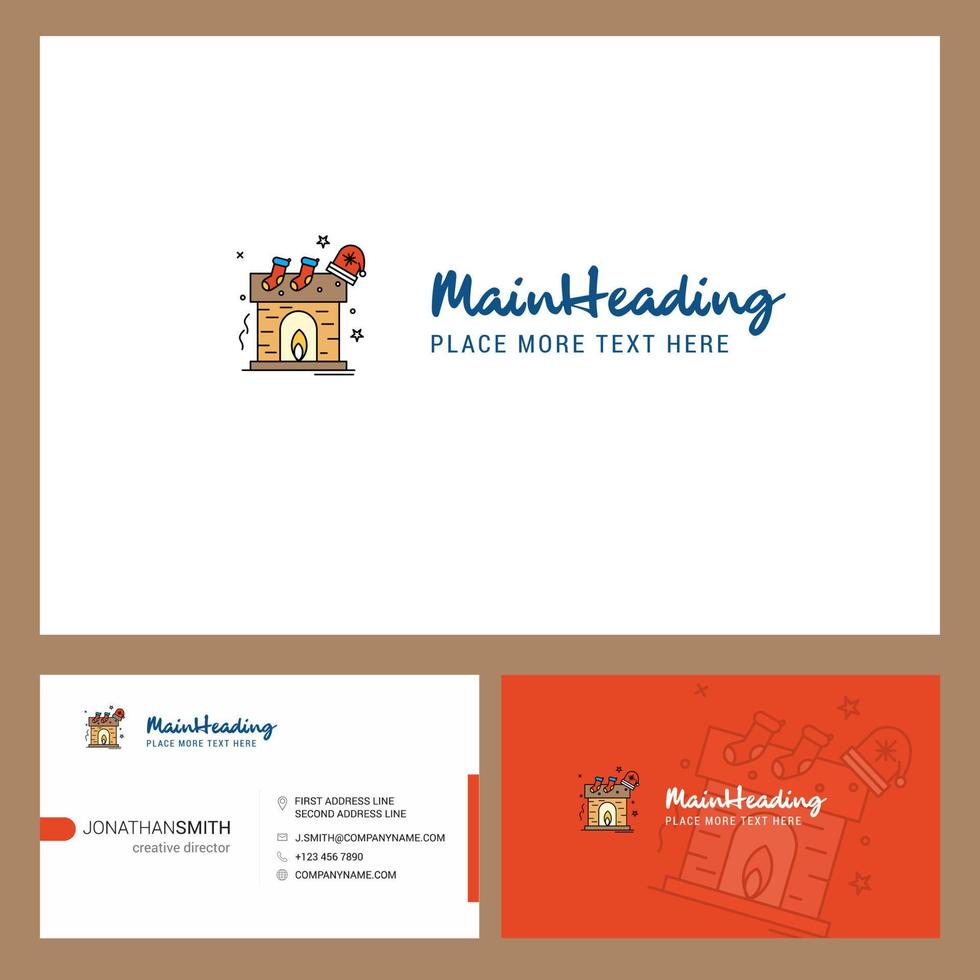 Chimney Logo design with Tagline Front and Back Busienss Card Template Vector Creative Design