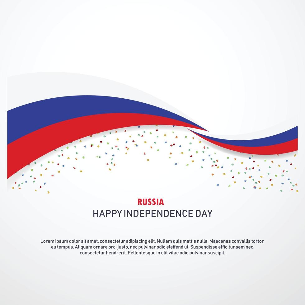 Russia Happy independence day Background vector