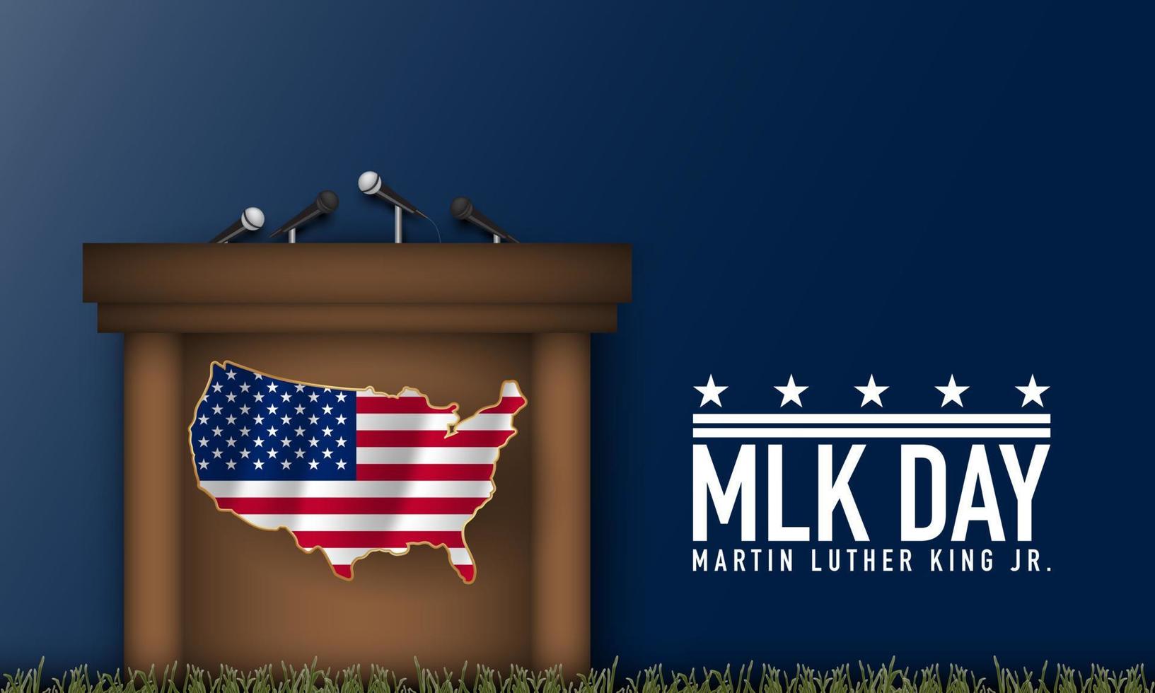 United States of America Martin Luther King Jr. Day Background Design. vector