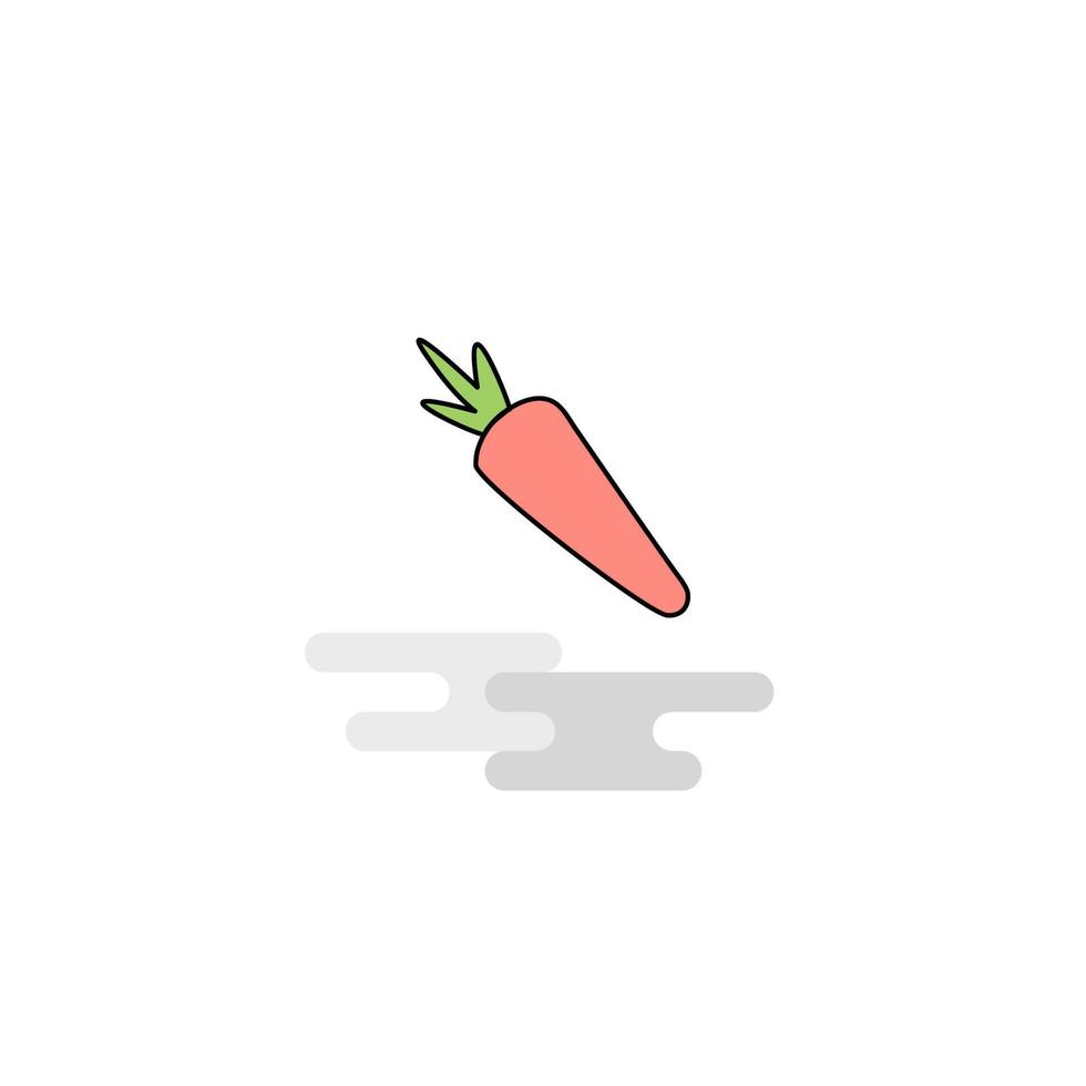 Flat Carrot Icon Vector