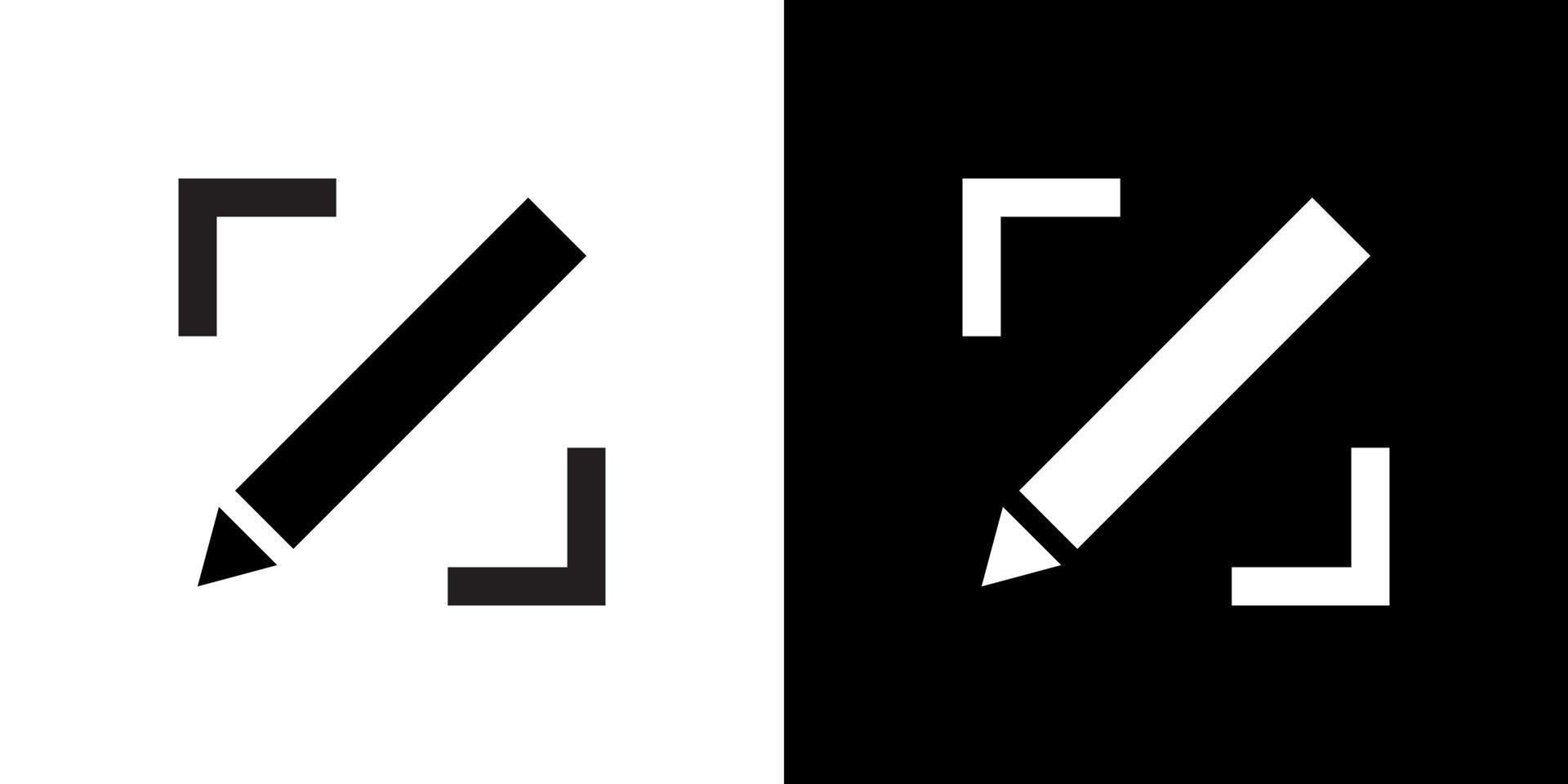 Edit icon vector in clipart concept. Pencil editor sign symbol