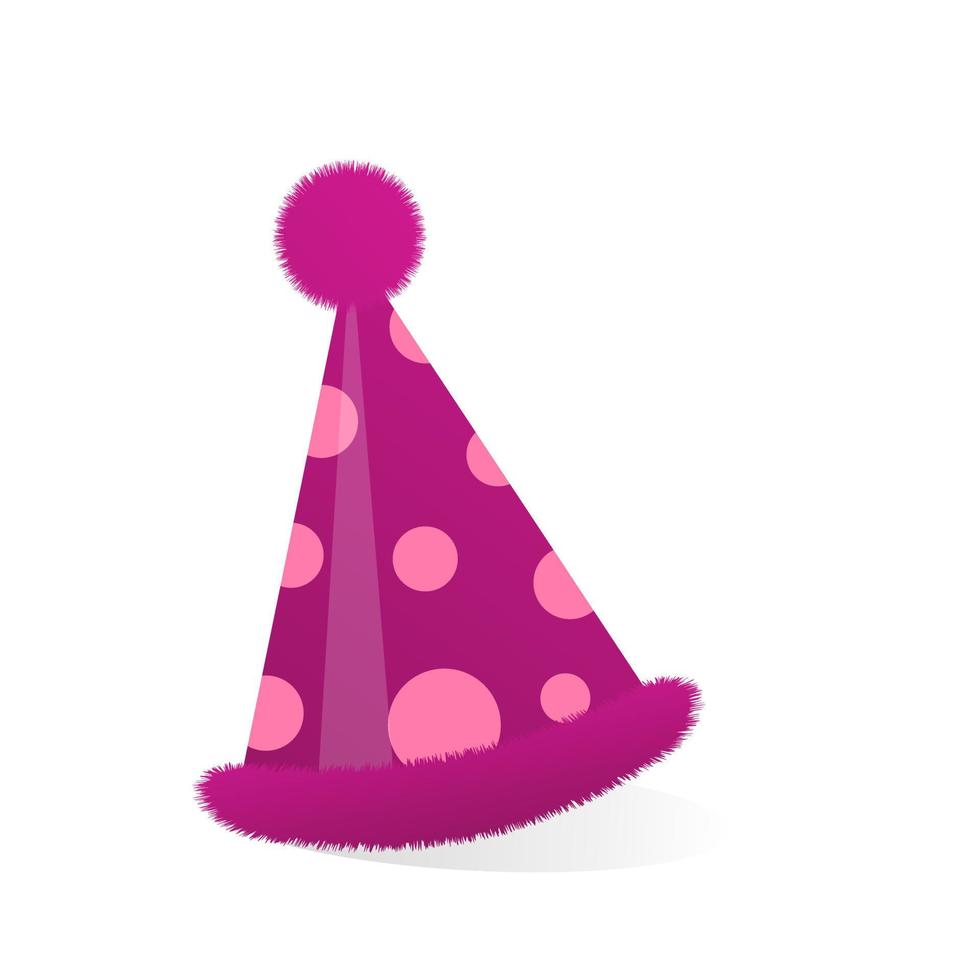 Party hat on a white background. Pro Vector. vector