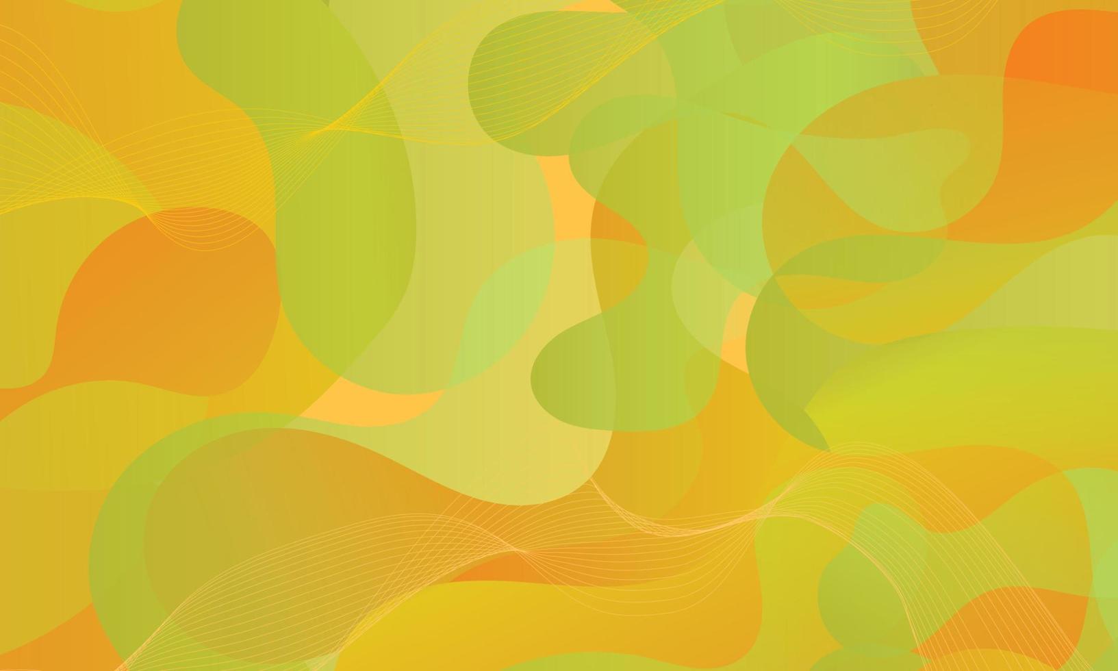 yellow orange abstract liquid background vector illustration