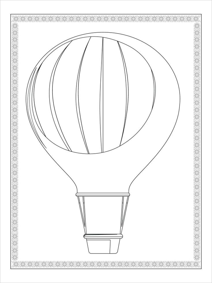 Truck transportations coloring page vector