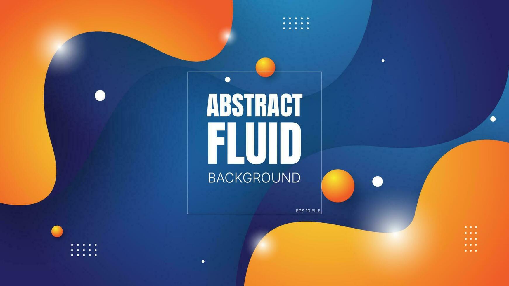 abstract blue orange background with fluid shapes. suitable for banner, presentation,poster, website, etc.vector illustration vector