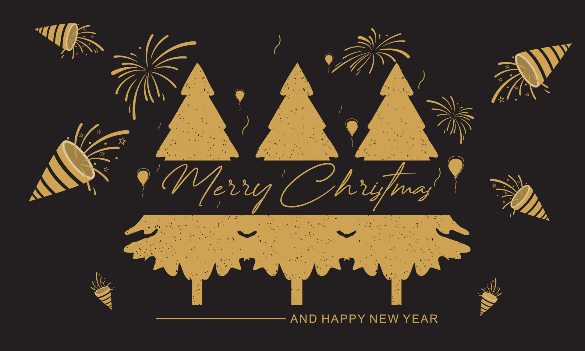 Be Merry lettering Christmas gold and New Year holiday calligraphy phrase  isolated on the background. Fun brush ink typography for photo overlays  t-shirt print flyer poster design 412739 Vector Art at Vecteezy