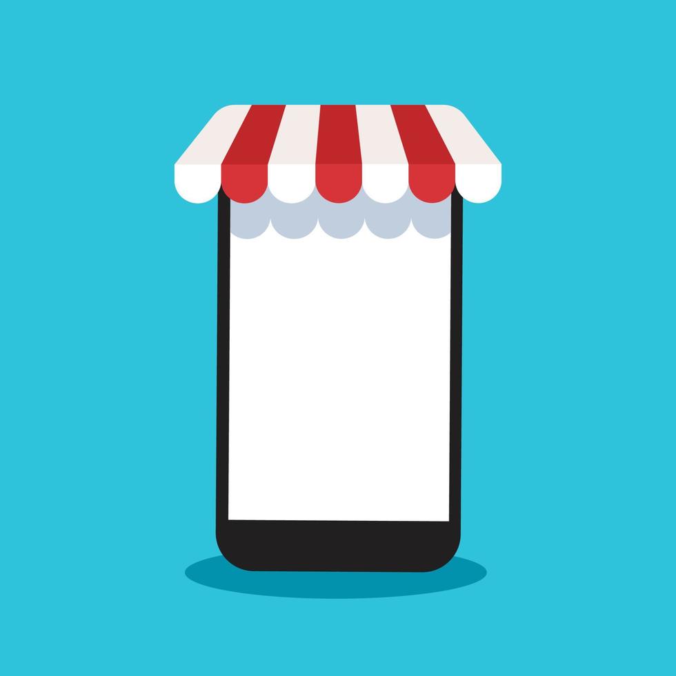 Online shopping on application and mobile concept, digital marketing online vector