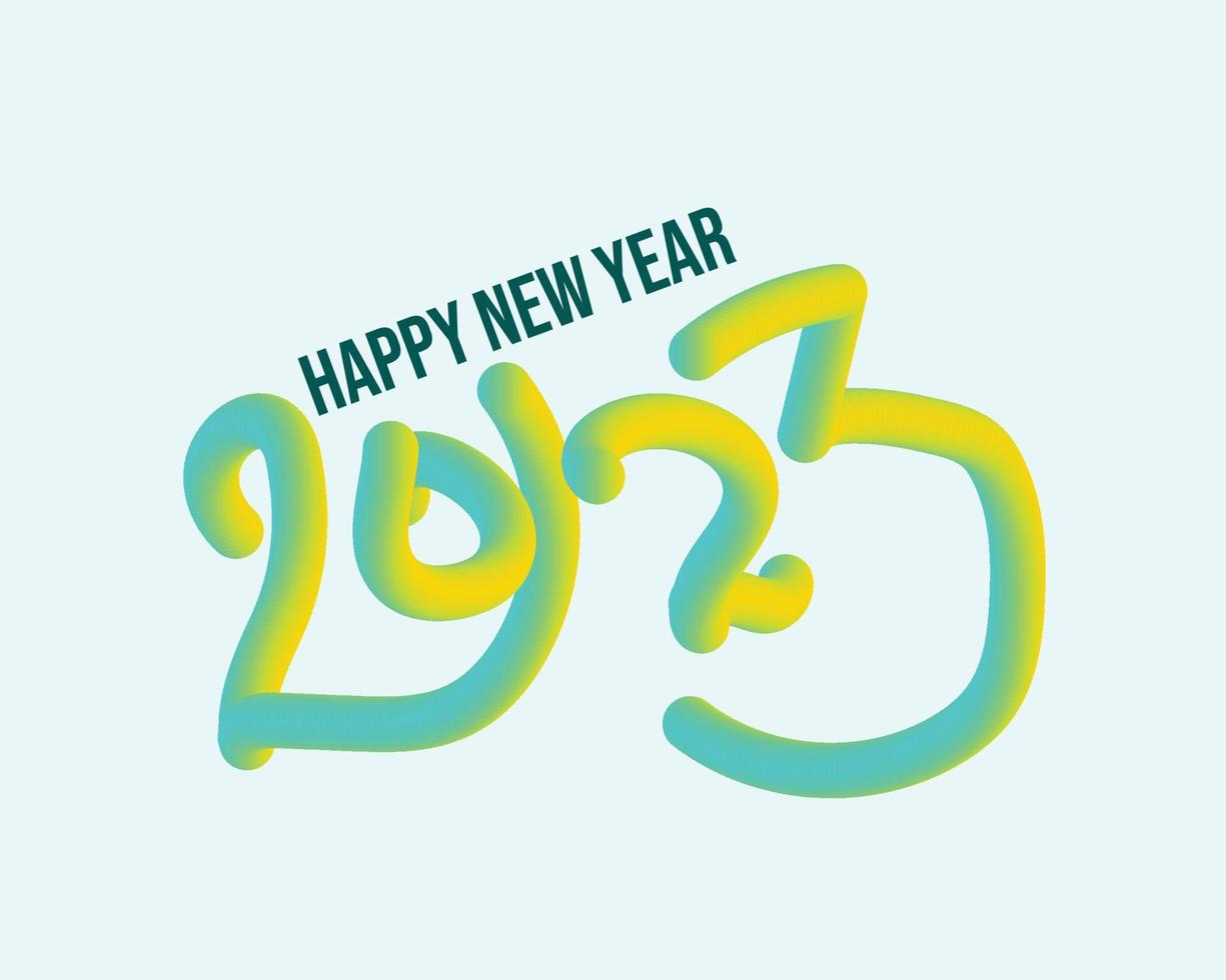 Happy New Year 2023 vector