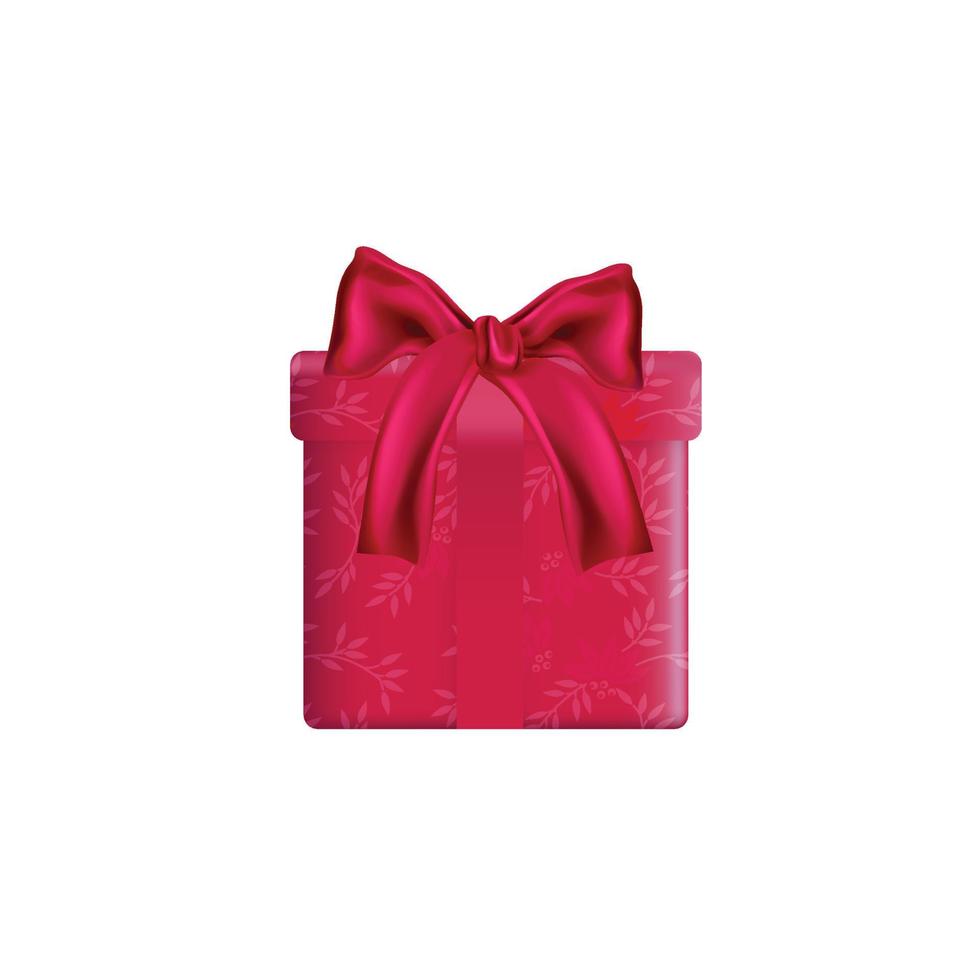 vector de caja de regalo rosa