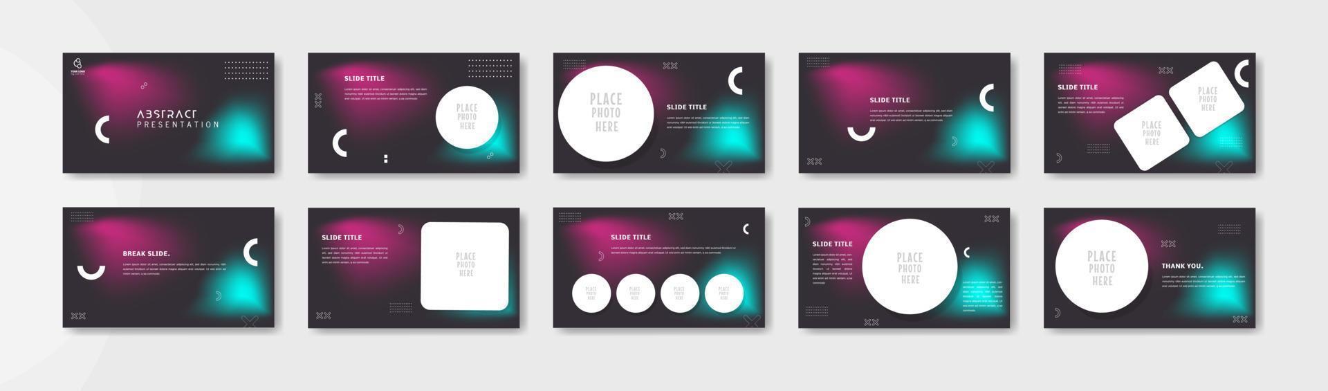 Business presentation template design. Minimalis, modern and keynote vector illustration