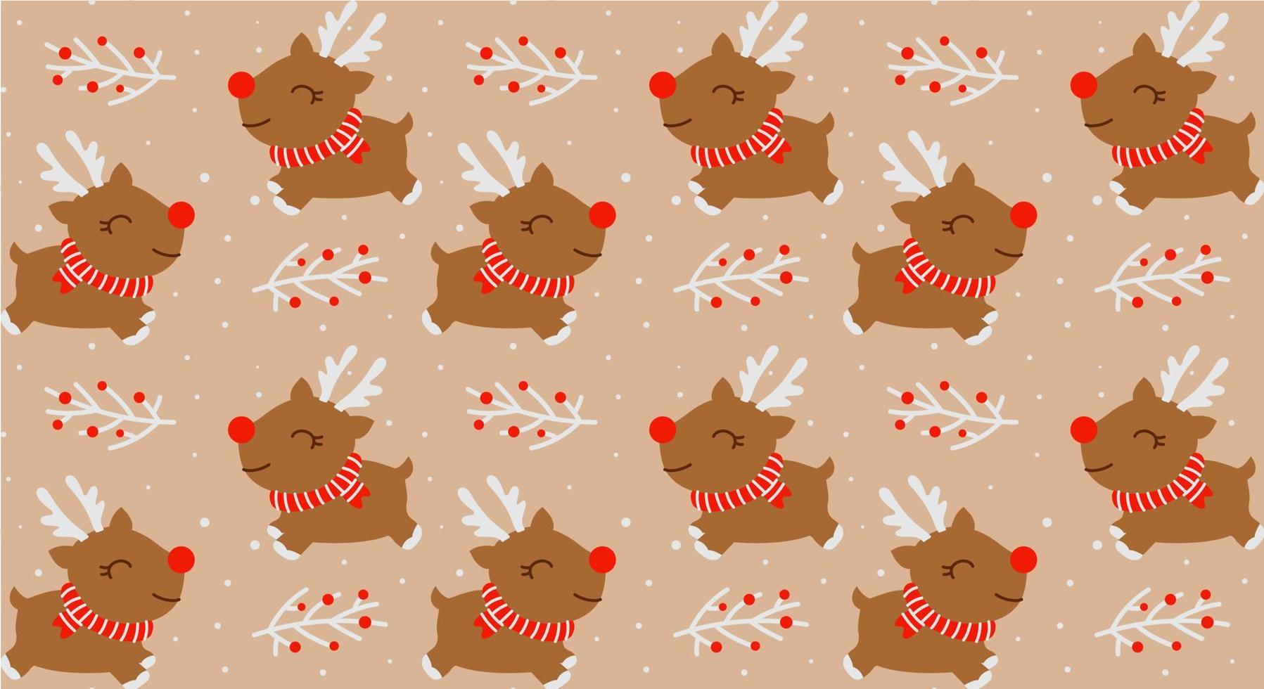 fondo de navidad transparente con ciervos decorativos vector