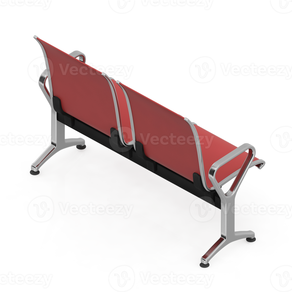 Isometric bench 3D render png