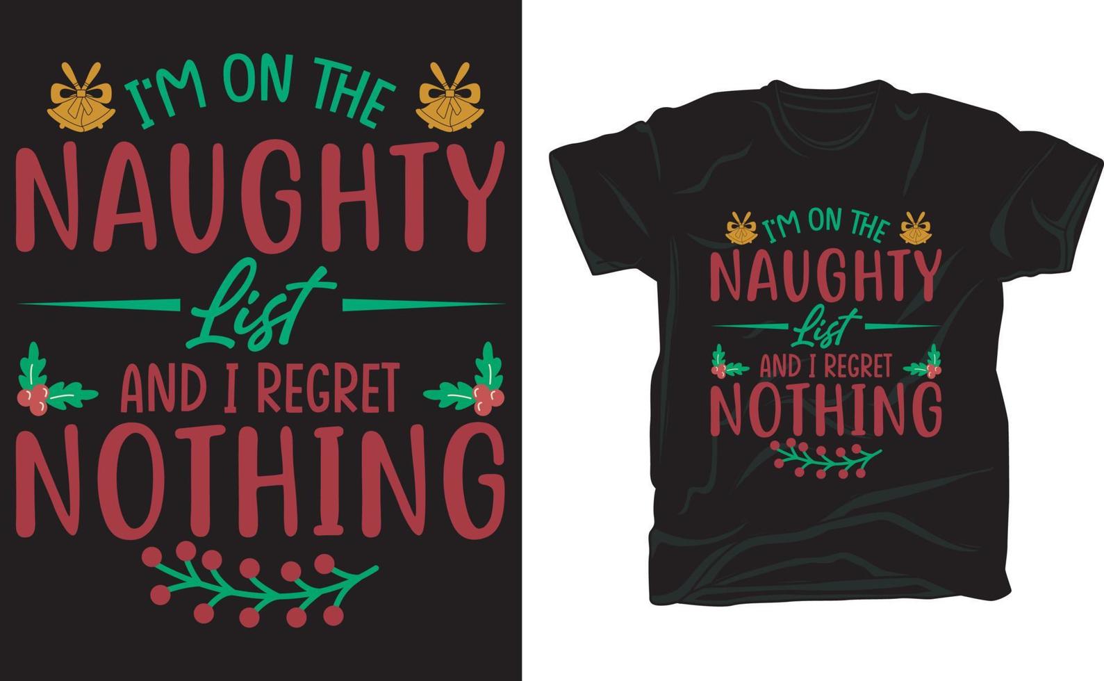 Christmas t-shirt design vector