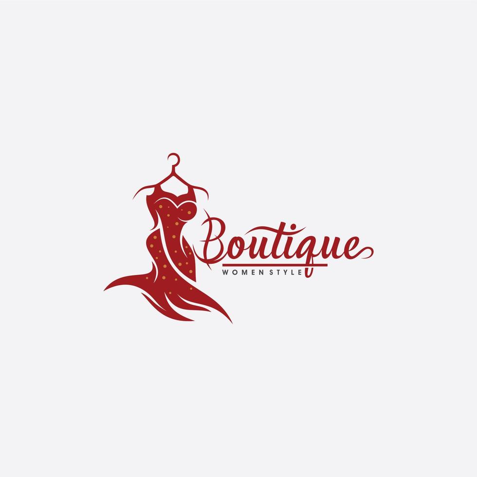 Luxury boutique logo templates vector