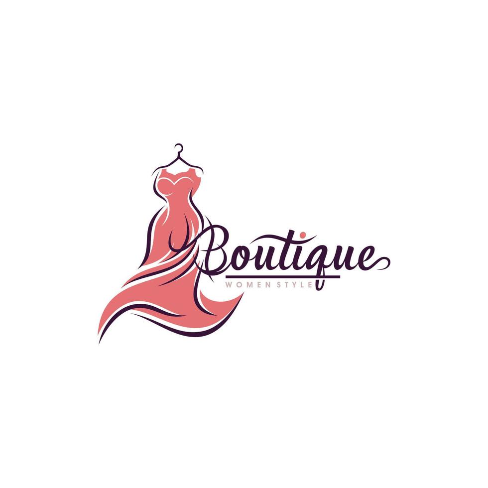 Luxury boutique logo templates vector